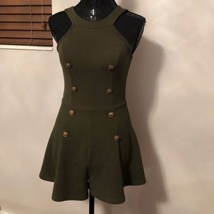 Olive green romper